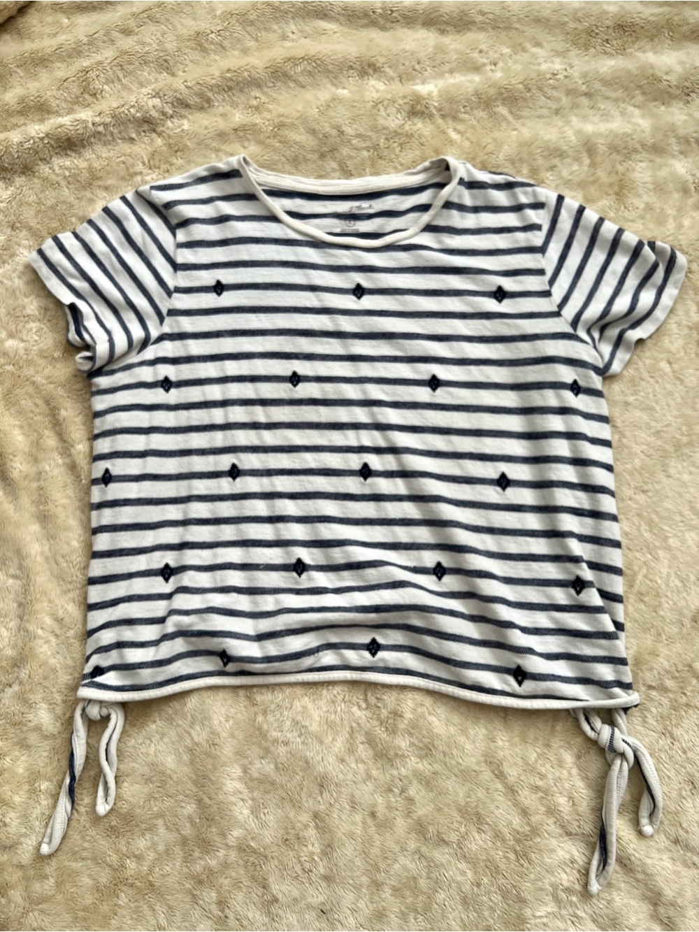 UNIVERSAL THREAD Woman's Blue & White Stripe Crop Top Size XL